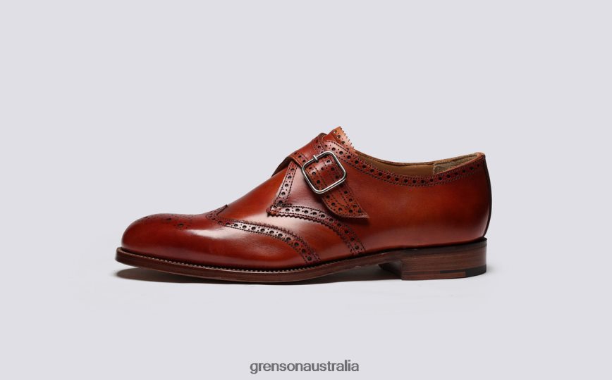 Grenson SHREWSBURY Men Cognac Brogues Shoes LFTT6B124