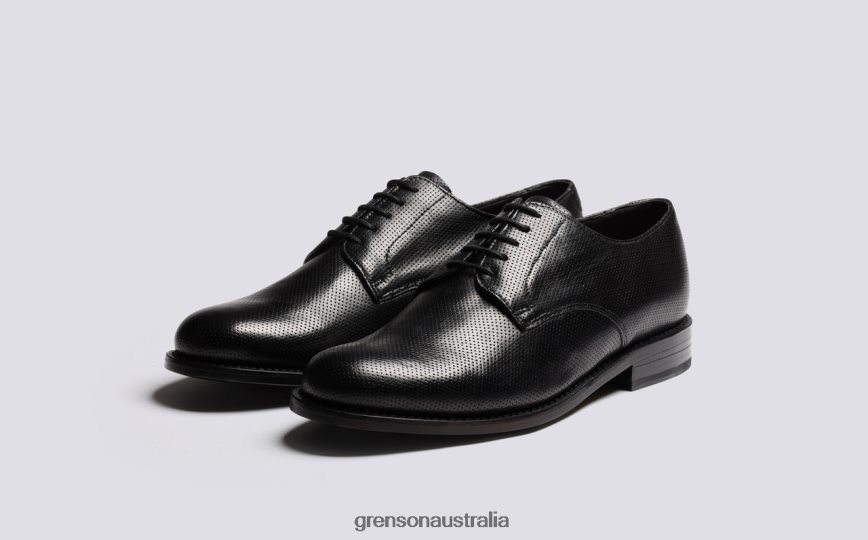 Grenson CURT Men Black Derby Shoes LFTT6B146