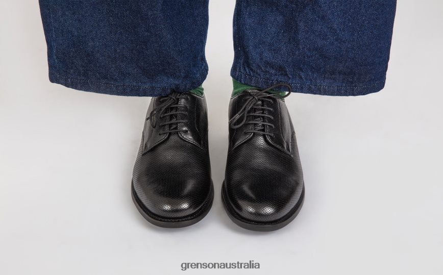 Grenson CURT Men Black Derby Shoes LFTT6B146