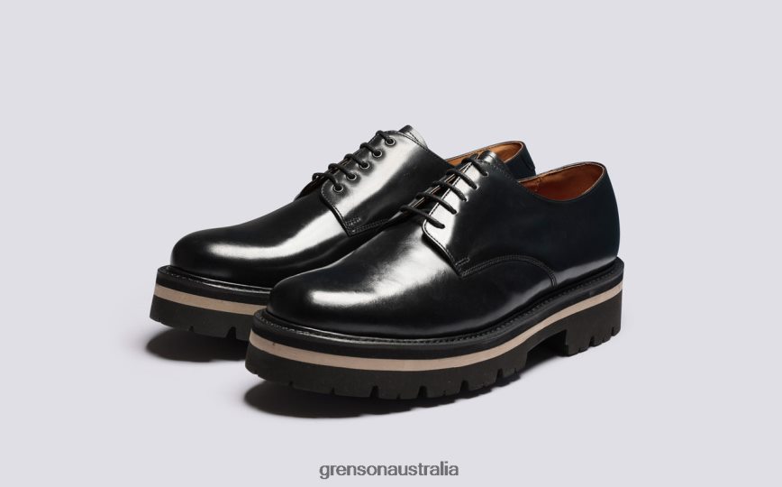 Grenson CURT Men Black Derby Shoes LFTT6B160