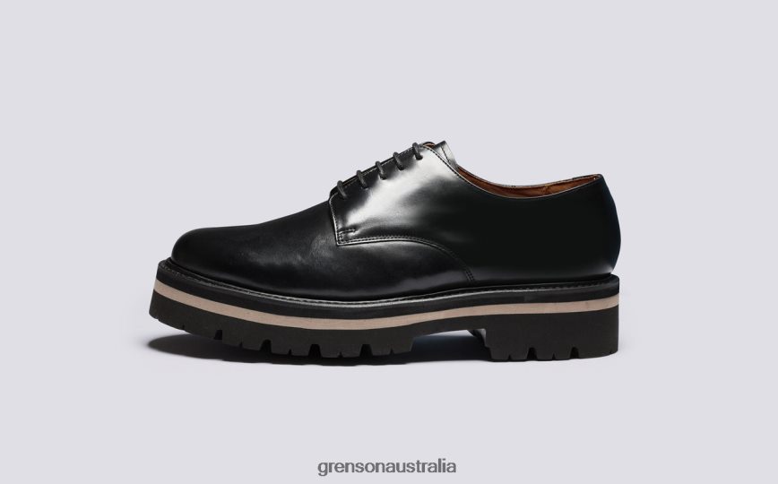 Grenson CURT Men Black Derby Shoes LFTT6B160