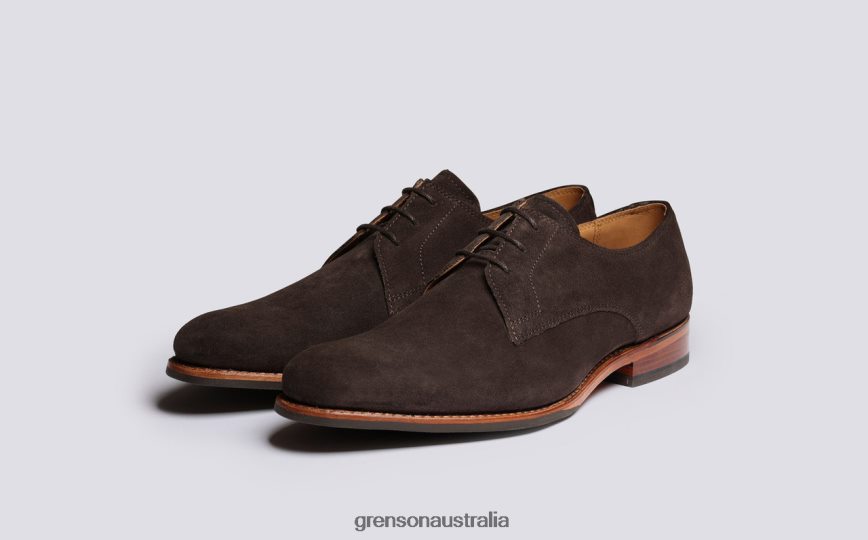 Grenson GARDNER Men Peat Derby Shoes LFTT6B154