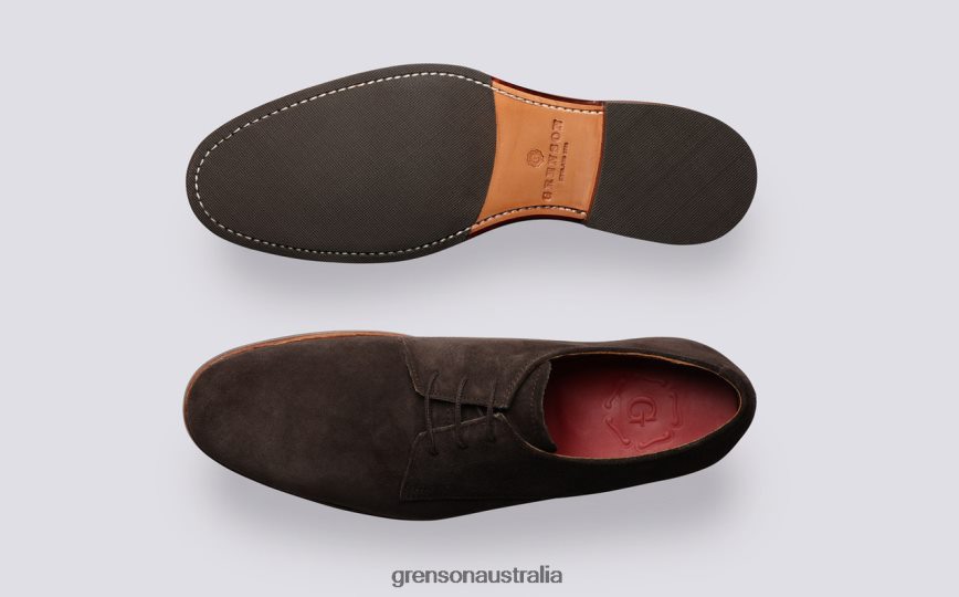 Grenson GARDNER Men Peat Derby Shoes LFTT6B154