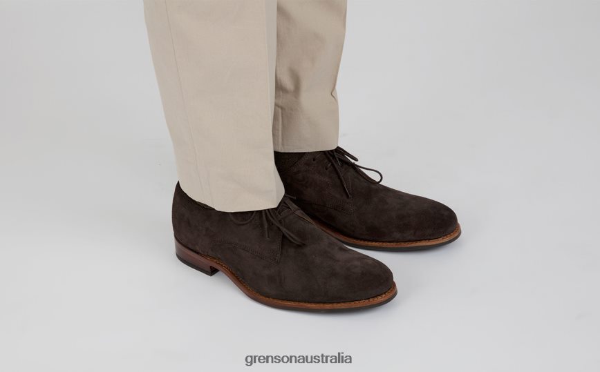 Grenson GARDNER Men Peat Derby Shoes LFTT6B154