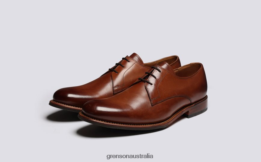 Grenson GARDNER Men Tan Derby Shoes LFTT6B159