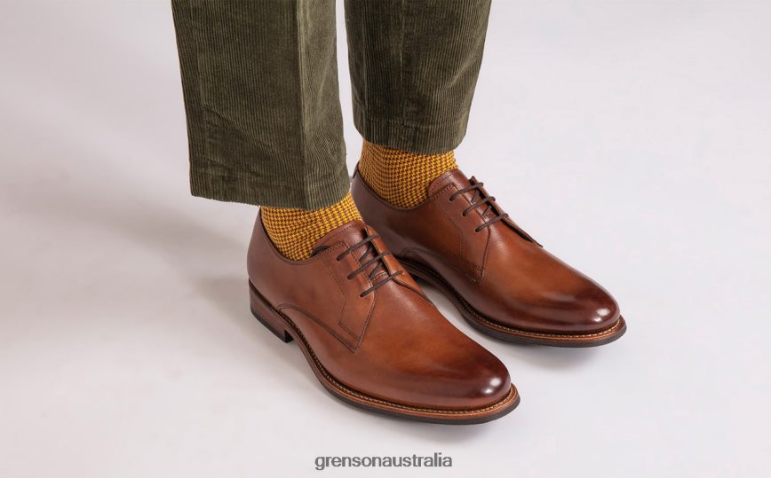 Grenson GARDNER Men Tan Derby Shoes LFTT6B159