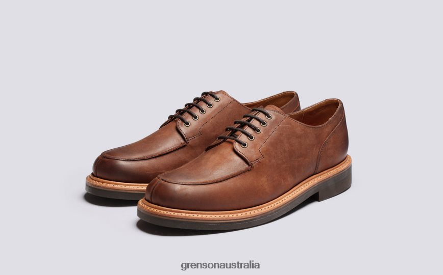 Grenson MAC Men Coffee Derby Shoes LFTT6B164