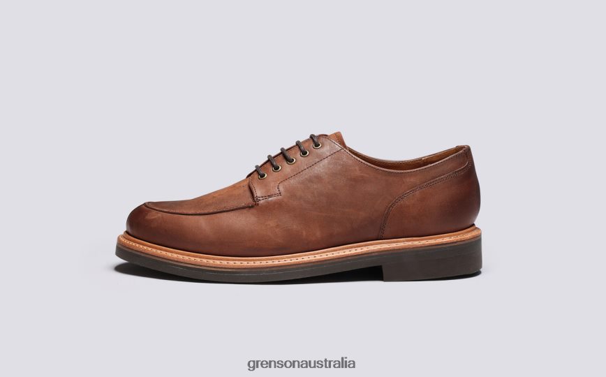 Grenson MAC Men Coffee Derby Shoes LFTT6B164