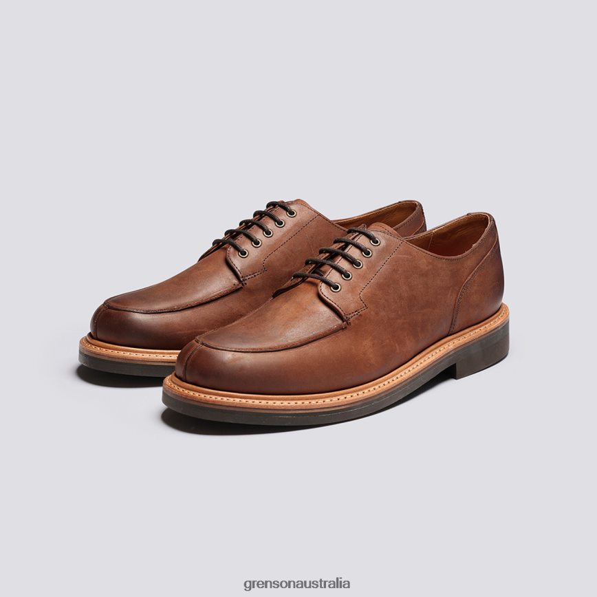 Grenson MAC Men Coffee Derby Shoes LFTT6B164