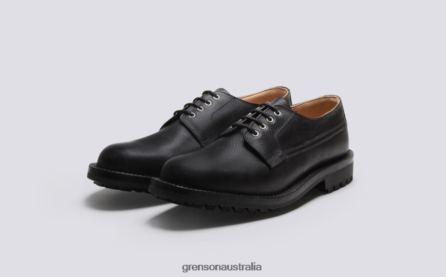 Grenson VICTOR Men Black Derby Shoes LFTT6B157