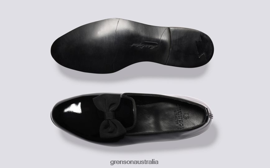 Grenson DRESS SLIPPER Men Black Formal Shoes LFTT6B64
