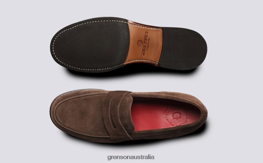 Grenson JAGO Men Dark Brown Loafers LFTT6B139