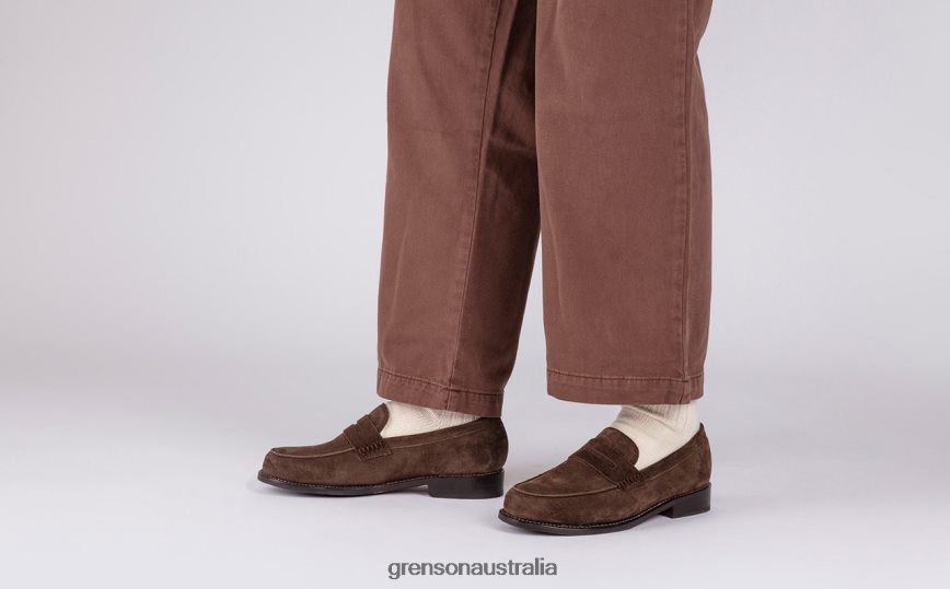 Grenson JAGO Men Dark Brown Loafers LFTT6B139