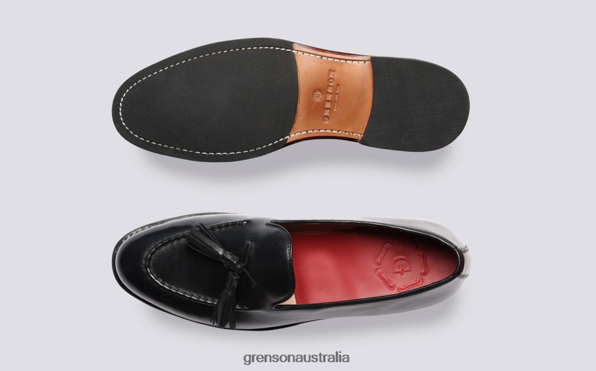 Grenson MERLE Men Black Loafers LFTT6B141