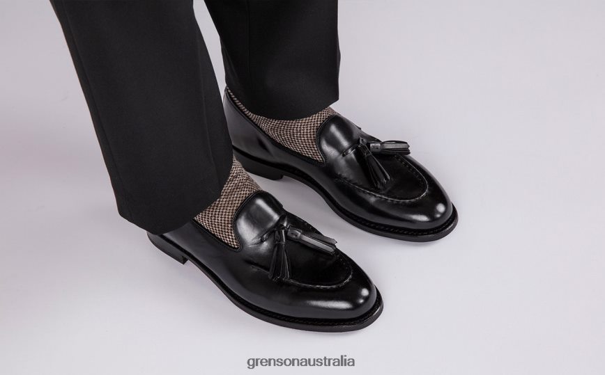 Grenson MERLE Men Black Loafers LFTT6B141