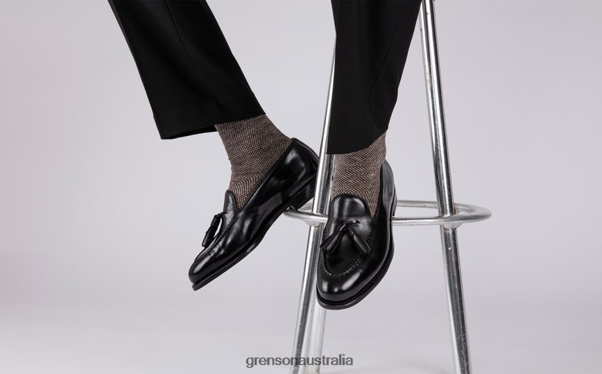 Grenson MERLE Men Black Loafers LFTT6B141