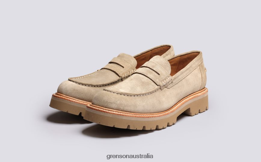 Grenson WALT Men Sand Loafers LFTT6B137