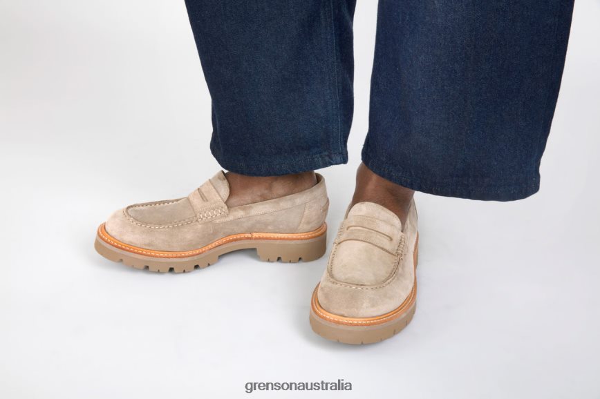 Grenson WALT Men Sand Loafers LFTT6B137