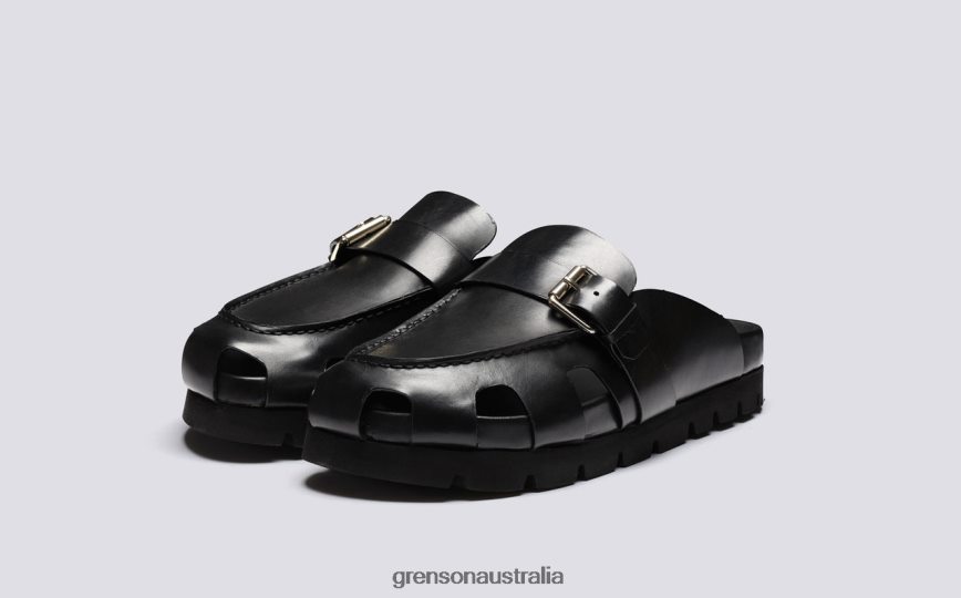 Grenson DALE Men Black Sandals LFTT6B214