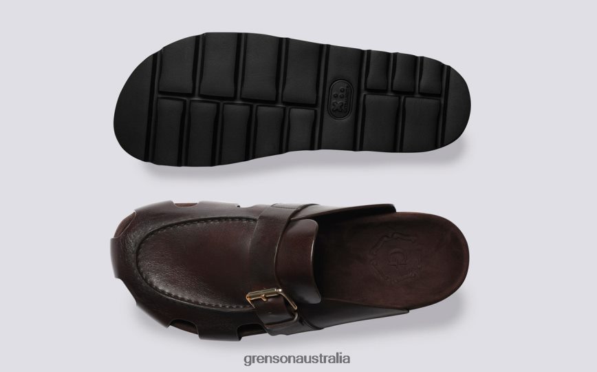 Grenson DALE Men Dark Brown Sandals LFTT6B213