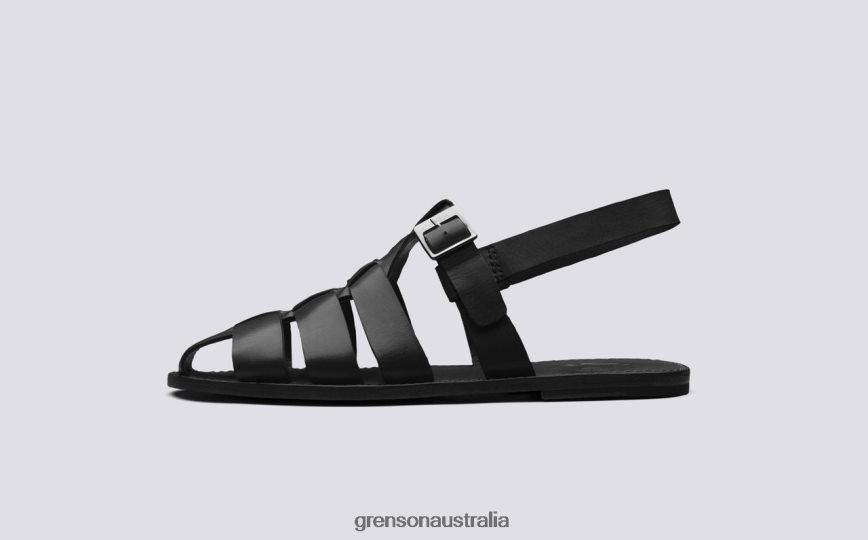 Grenson QUINCY Men Black Sandals LFTT6B223