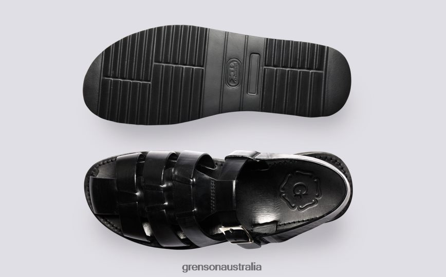 Grenson QUINCY Men Black Sandals LFTT6B225