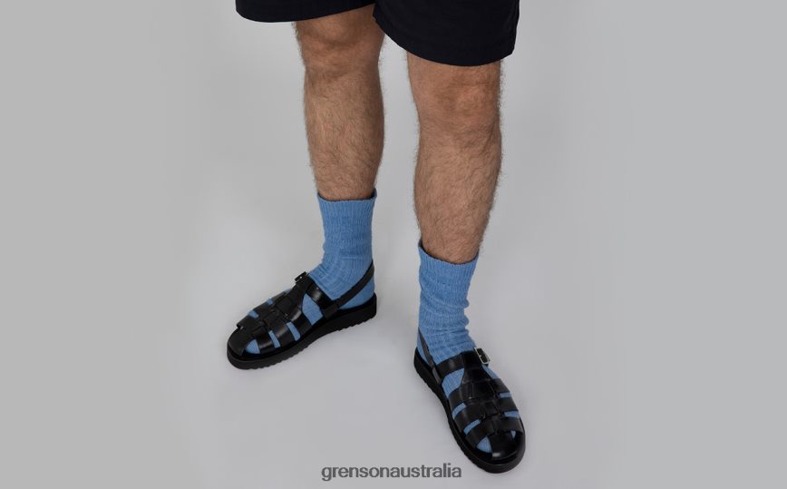Grenson QUINCY Men Black Sandals LFTT6B225