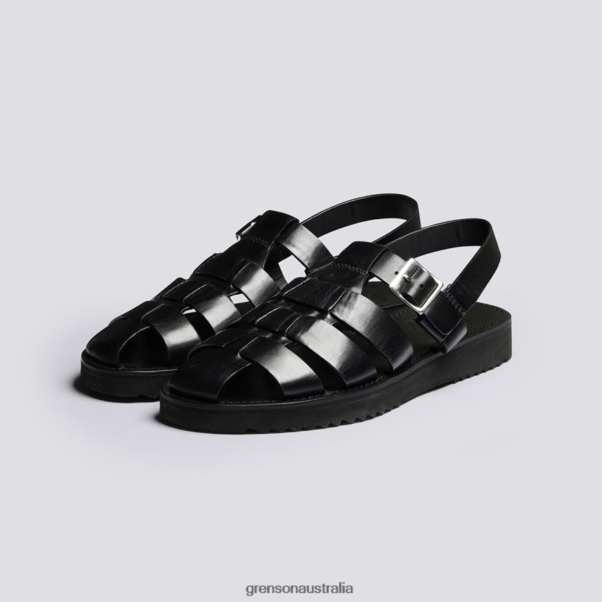 Grenson QUINCY Men Black Sandals LFTT6B225