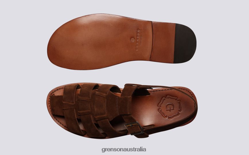Grenson QUINCY Men Brown Sandals LFTT6B220