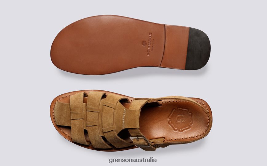 Grenson QUINCY Men Caramel Sandals LFTT6B219