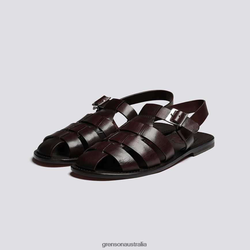 Grenson QUINCY Men Dark Brown Sandals LFTT6B222