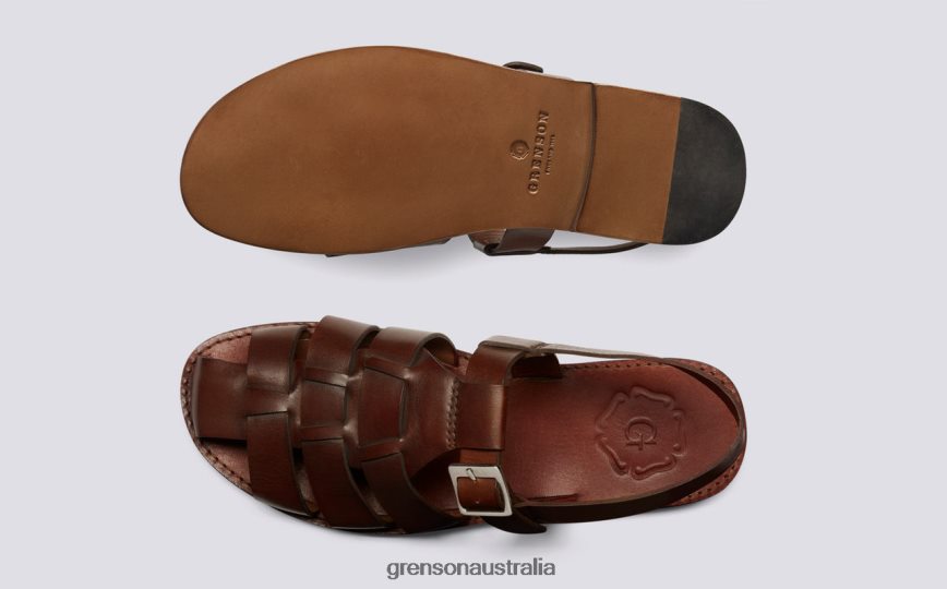 Grenson QUINCY Men Tan Sandals LFTT6B221