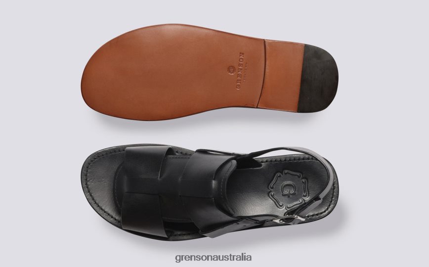Grenson WILEY 3 Men Black Sandals LFTT6B228