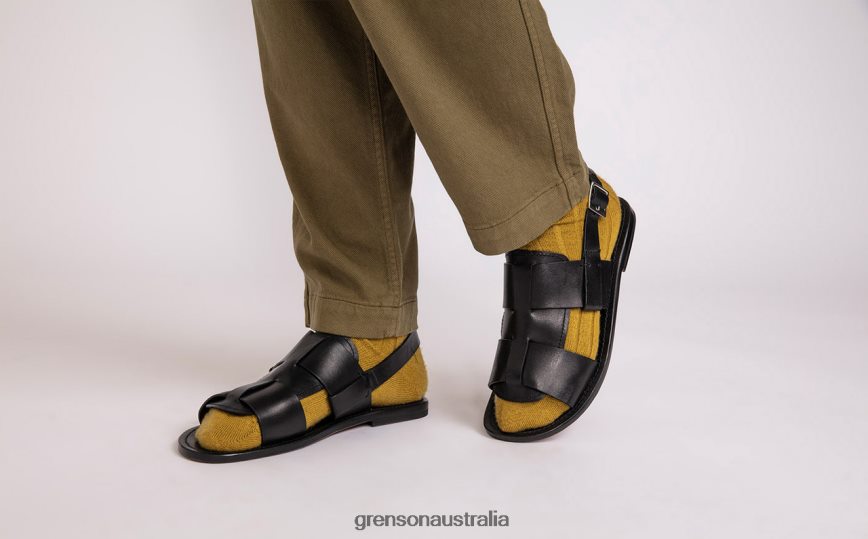 Grenson WILEY 3 Men Black Sandals LFTT6B228