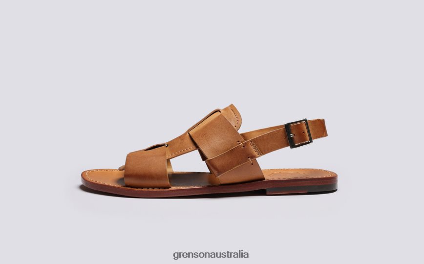 Grenson WILEY 3 Men Ginger Burnished Sandals LFTT6B226