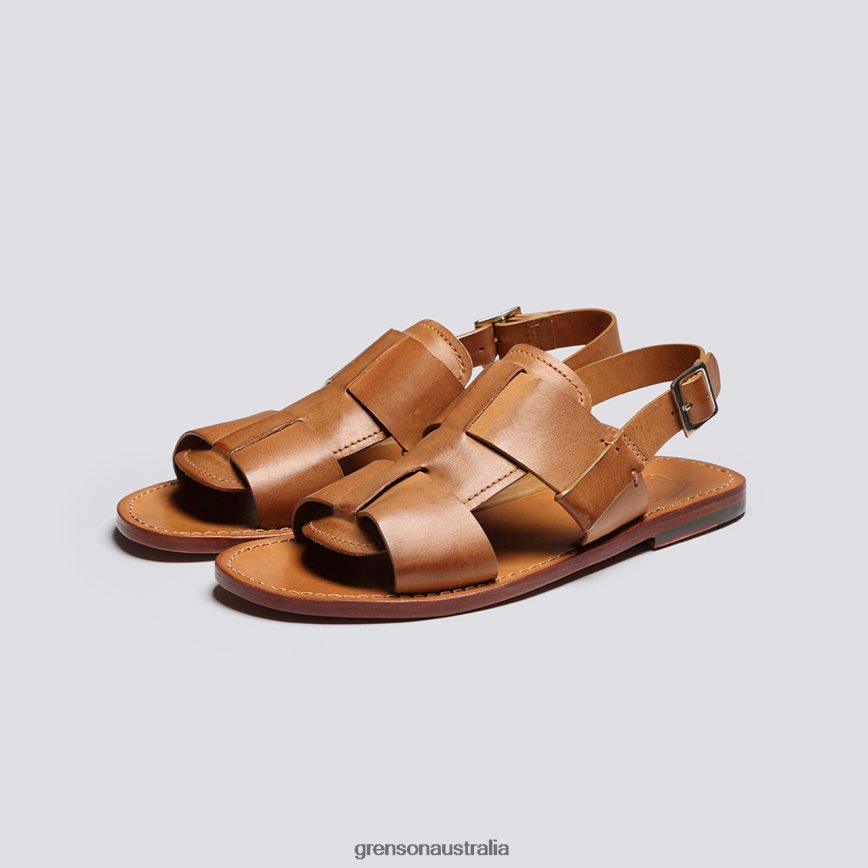 Grenson WILEY 3 Men Ginger Burnished Sandals LFTT6B226