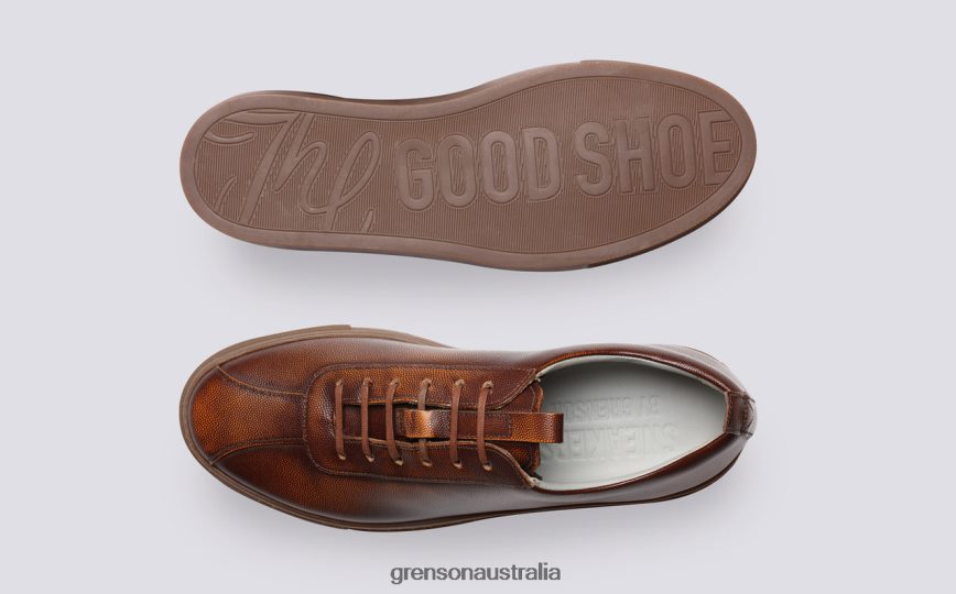 Grenson SNEAKER 1 Men Vintage Tan Sneakers LFTT6B181