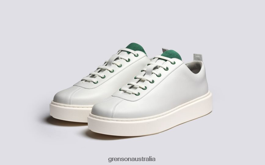 Grenson SNEAKER 30 Men White/Green Sneakers LFTT6B182