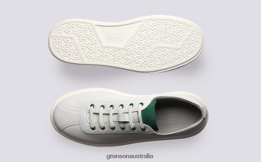 Grenson SNEAKER 30 Men White/Green Sneakers LFTT6B182
