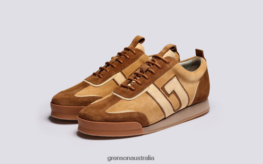 Grenson SNEAKER 51 + Men Brown/Cream Sneakers LFTT6B208