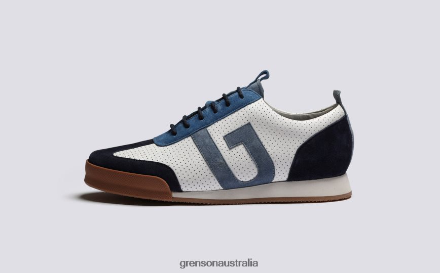 Grenson SNEAKER 51 Men White/Blue Sneakers LFTT6B188