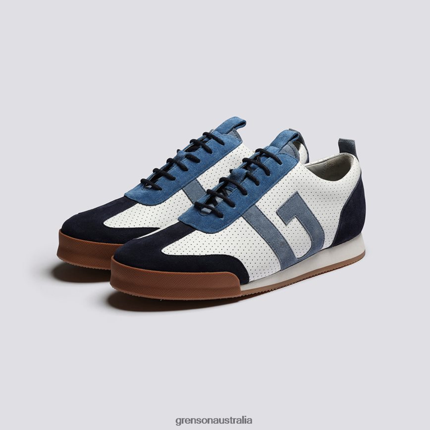 Grenson SNEAKER 51 Men White/Blue Sneakers LFTT6B188