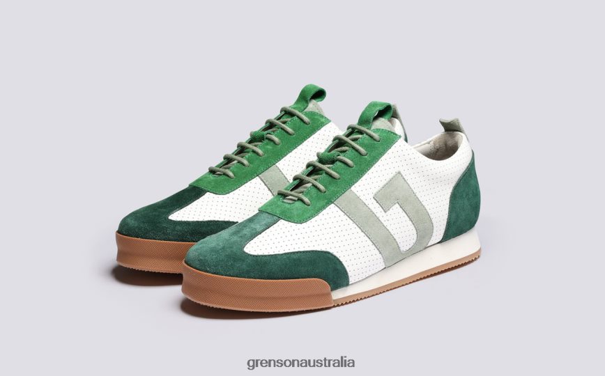 Grenson SNEAKER 51 Men White/Green Sneakers LFTT6B207