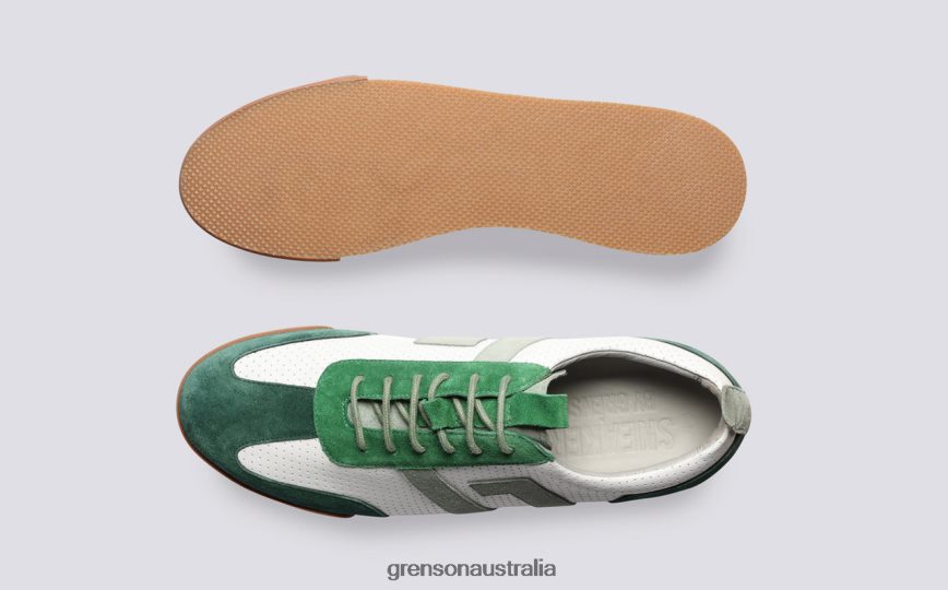 Grenson SNEAKER 51 Men White/Green Sneakers LFTT6B207