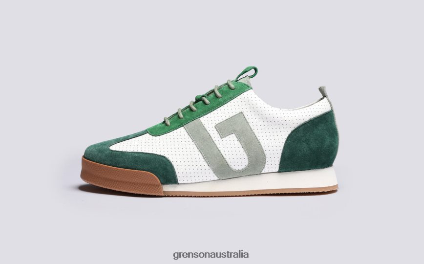Grenson SNEAKER 51 Men White/Green Sneakers LFTT6B207