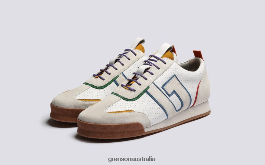 Grenson SNEAKER 51 + Men White Multi Sneakers LFTT6B187