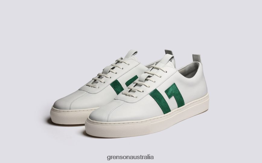 Grenson SNEAKER 67 Men White/Green Sneakers LFTT6B199