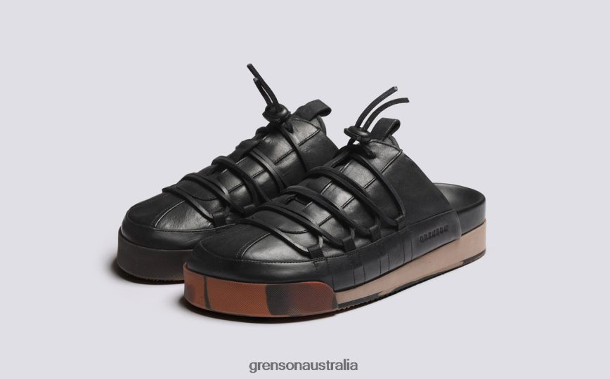 Grenson SNEAKER 75 Men Black Burnished Sneakers LFTT6B203