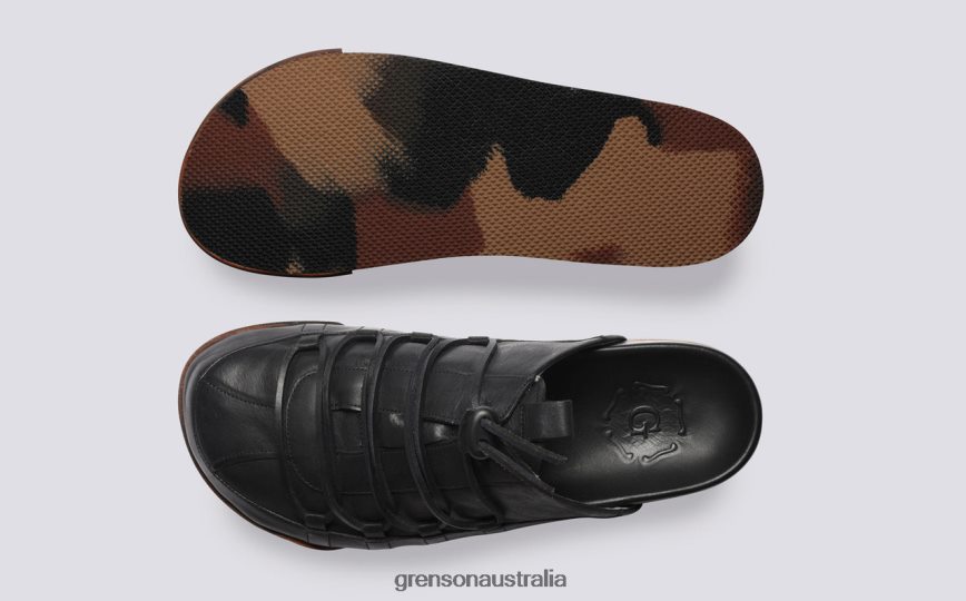 Grenson SNEAKER 75 Men Black Burnished Sneakers LFTT6B203