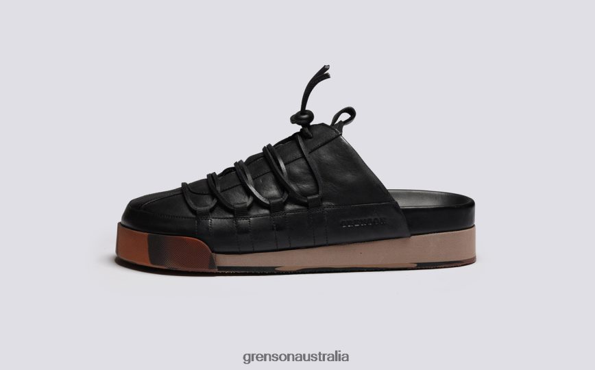 Grenson SNEAKER 75 Men Black Burnished Sneakers LFTT6B203